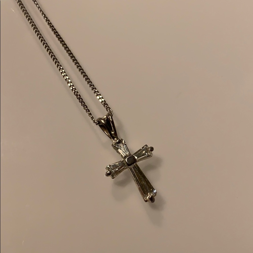 Crystal Cross Necklace